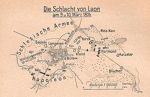 Die Schlacht von Laon am 09. und 10. März 1814