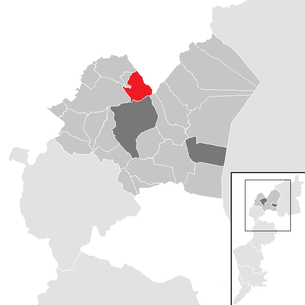 Lage der Gemeinde Stotzing im Bezirk Eisenstadt-Umgebung (anklickbare Karte)