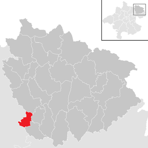 Lage der Gemeinde Unterweitersdorf im Bezirk Freistadt (anklickbare Karte)