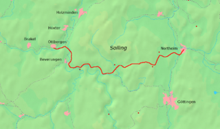 Strecke der Sollingbahn