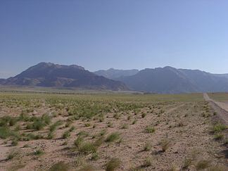 Brandbergmassiv von Süden aus gesehen