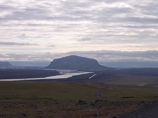 Búrfell an der Þjórsá