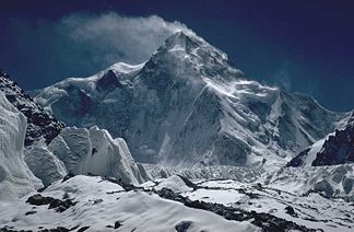 Die Nordseite des K2, von China aus gesehen