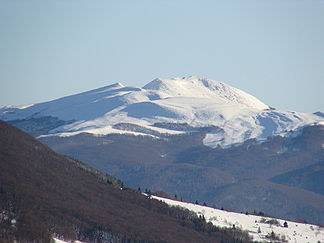 Westansicht der Tarnica (Januar 2008)