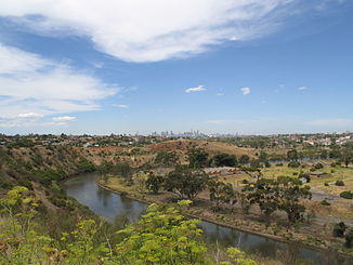 Maribyrnong River in Essendon West (Melbourne)