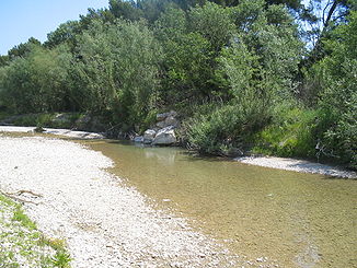 Ouvèze bei Niedrigwasser