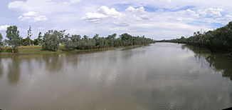 Warrego River in Cunnamulla