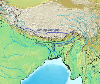 Verlaufsgebiet des Brahmaputra