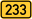 Bundesstraße 233 number.svg