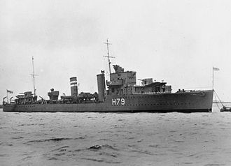 HMS Firedrake vor 1942