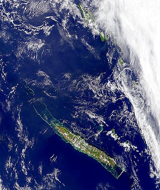 Satellitenbild Neukaledoniens