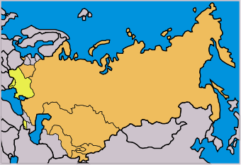 Karte der Eurasischen Wirtschaftsgemeinschaft