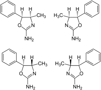 Strukturformel von 4-Methylaminorex