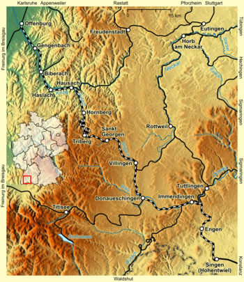 Strecke der Schwarzwaldbahn (Baden)