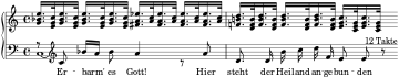 BWV 244 Incipit Nr. 60 Erbarm es Gott.svg