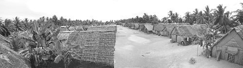 Nukutoa, ein Dorf auf dem Takuu-Atoll (2000)