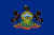 Flagge des US-Staats Pennsylvania