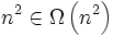 n^2 \in \Omega\left( n^2 \right)