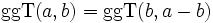 \operatorname{ggT}(a, b) = \operatorname{ggT}(b,a-b)