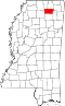 Map of Mississippi highlighting Union County.svg