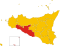 Map of province of Agrigento (region Sicily, Italy).svg
