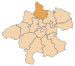 Lage des Bezirkes Rohrbach innerhalb Oberösterreichs