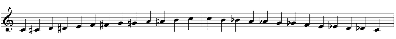 Chromatic scale full octave ascending and descending on C.PNG