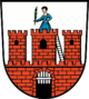 Wappen der Stadt Dahme mit Stadtmauer