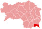 Lage des Bezirkes Radkersburg innerhalb der Steiermark