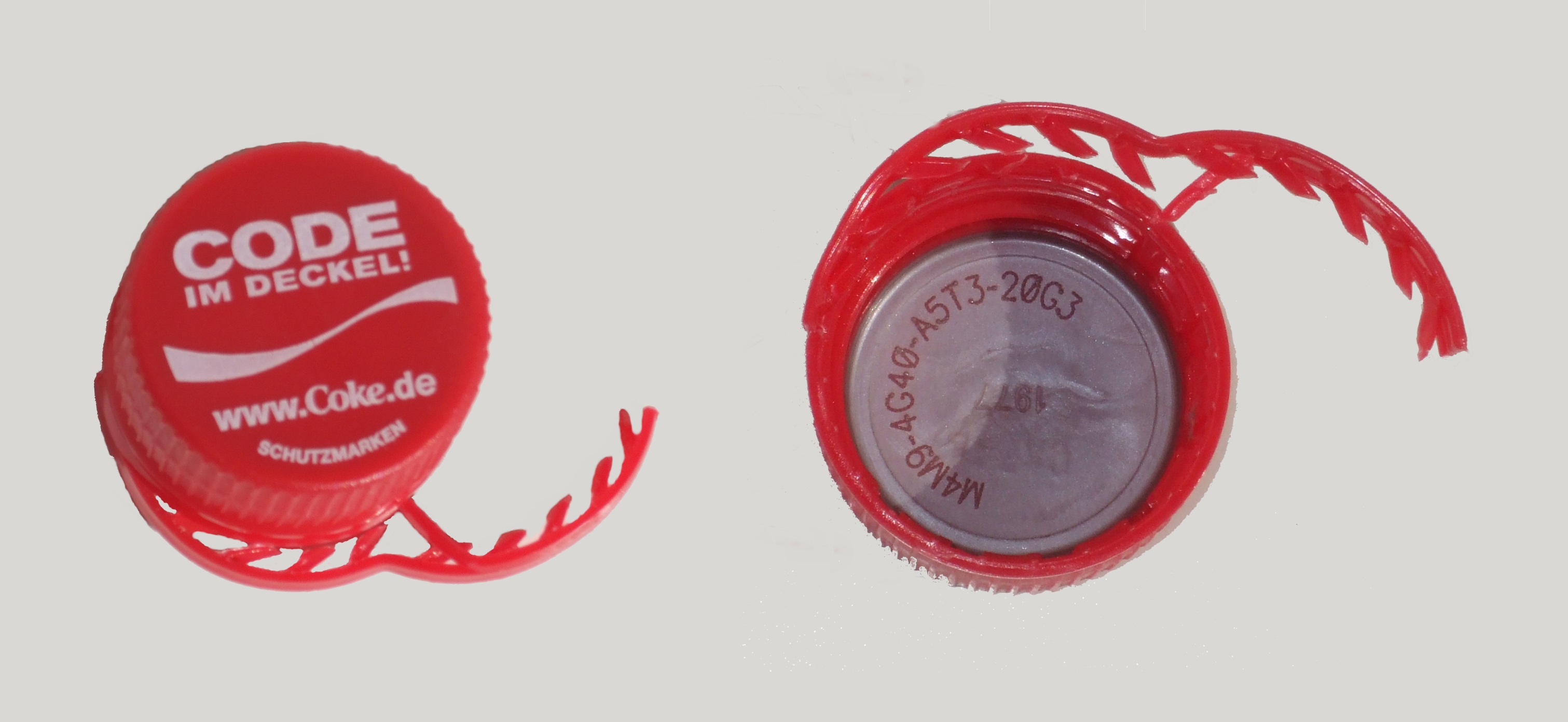 Coca Cola Code Deckel Coca Cola Code Deckel