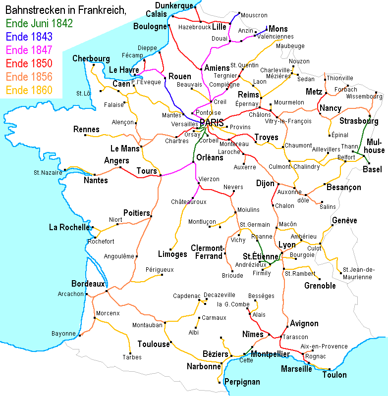 Geschichte der Eisenbahn in Frankreich