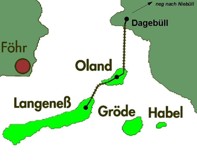 Halligbahn DagebüllOlandLangeneß