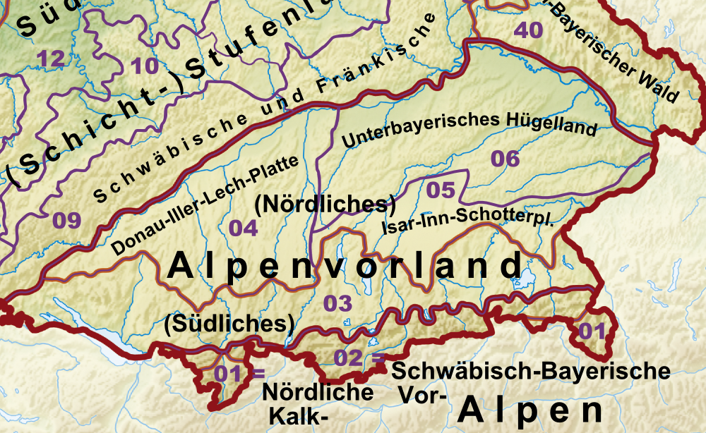 Naturräumliche Großregionen Deutschlands