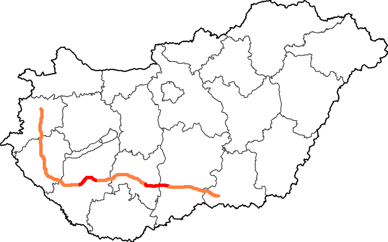 Liste der Autobahnen in Ungarn