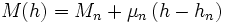 M(h) = M_n+\mu_n\left(h-h_n\right)