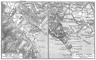 Lageplan von Spezia.