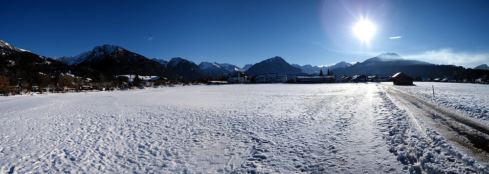 Panorama von Oberstdorf im Januar 2011