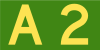 Australian Alphanumeric State Route A2.svg