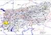 Lage der Berninagruppe in den Ostalpen
