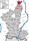 Lage der Gemeinde Lamerdingen im Landkreis Ostallgäu