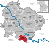 Lage der Gemeinde Langenaltheim im Landkreis Weißenburg-Gunzenhausen