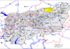Lage der Oberösterreichische Voralpen in den Ostalpen