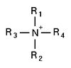 Allgemeine Strukturformel einer quartären Ammoniumverbindungen