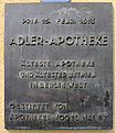 Gedenktafel Carl-Schurz-Str 39 (Span) Adler Apotheke.jpg