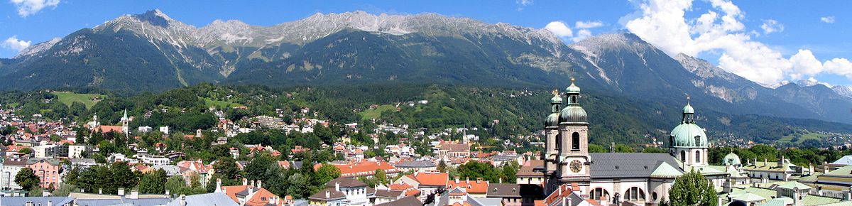 Innsbruck: Blick über die Stadt (Richtung Norden)