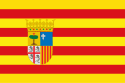 Flagge der Autonomen Region Aragonien