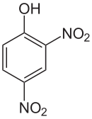 Struktur von 2,4-Dinitrophenol