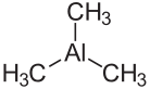Strukturformel von Trimethylaluminium