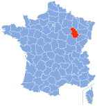 Lage von Haute-Marne in Frankreich