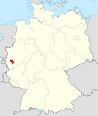 Deutschlandkarte, Position des Rhein-Erft-Kreises hervorgehoben